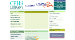 Desktop Screenshot of library.cphs.chula.ac.th