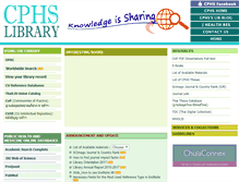 Tablet Screenshot of library.cphs.chula.ac.th